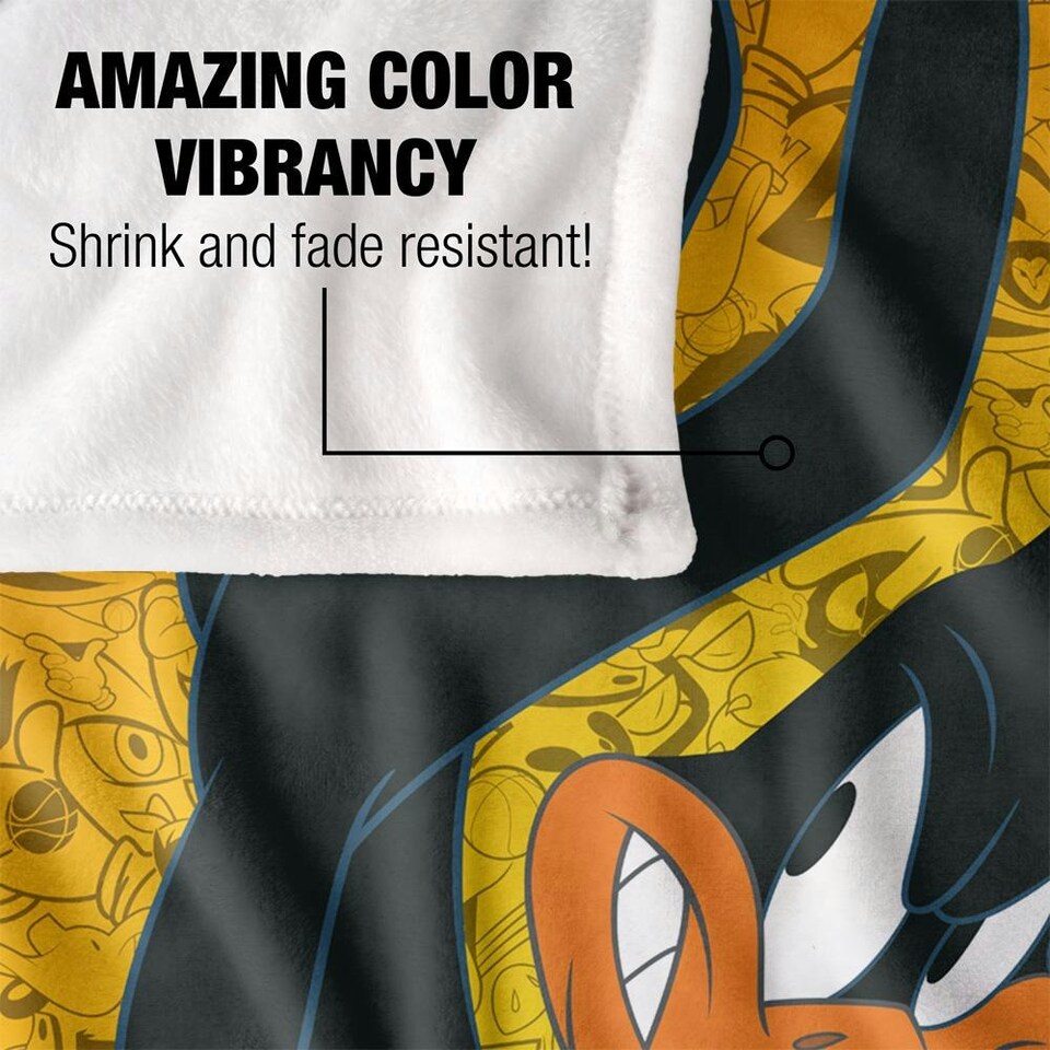 image 1 of Space Jam: A New Legacy Daffy Blanket - Multicoloured - One Size