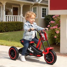AIYAPLAY Kids Tricycle Baby Trike, Kids Trike with Pedal for Boys and Girls Ages 18–36 Months, 3 Wheel Toddler Balance Bike for Indoor Outdoor Use | Red