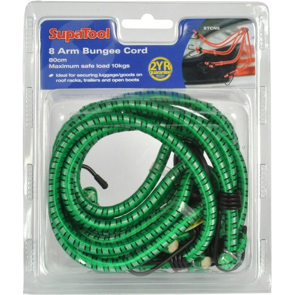 SupaTool 8 Arm Bungee Cord Green One Size Tesco Groceries
