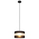 image 3 of Helen Cylindrical Pendant Ceiling Light Black, Gold 25cm