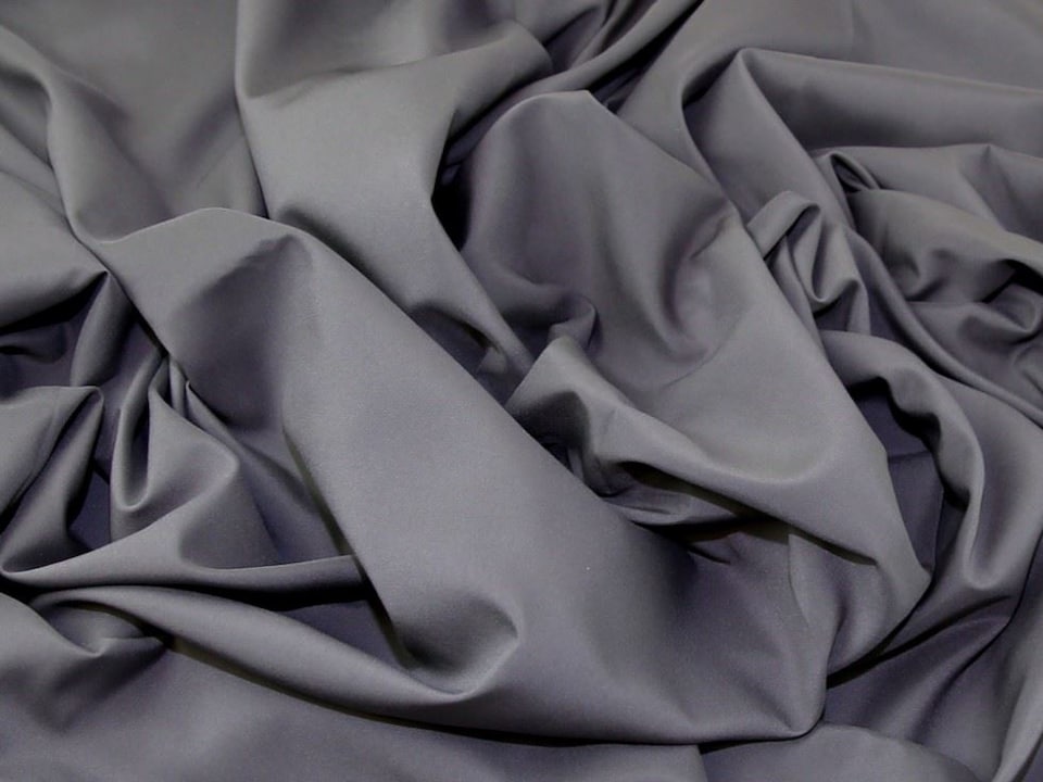 Grey Stretch Woven Lining Fabric for Dressmaking, 150cm / 59" Wide - per metre