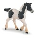 image 1 of PAPO Horse and Ponies Black Piebald Cob Foal Toy Figure