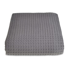 Waffle Throw Blanket 225 x 250cm - Graphite Grey
