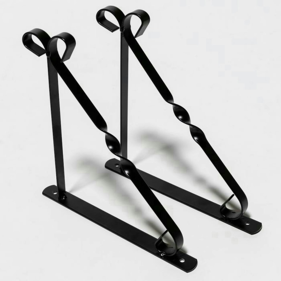 image 1 of Primrose Simple Hanging Basket Bracket Hook Wall Hanging Brackets 28cm