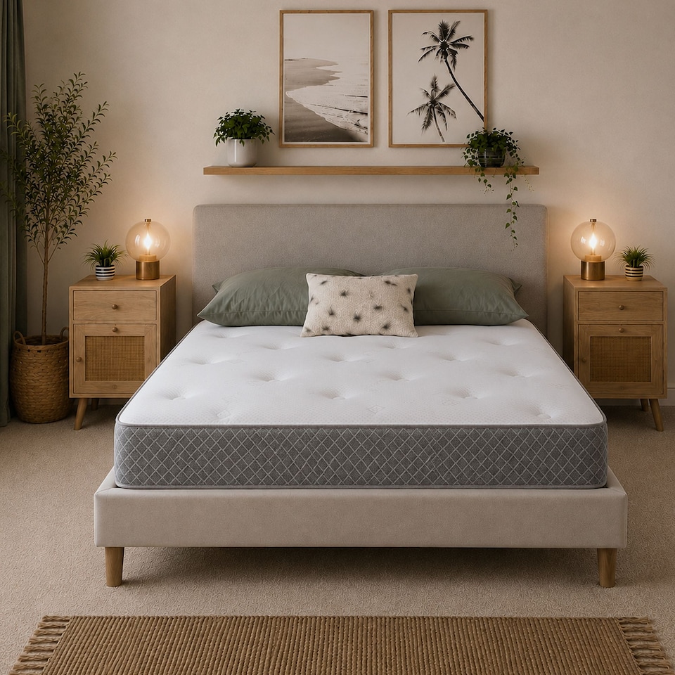 image 1 of Nebraska 18cm Hybrid Memory Foam Spring Mattress CoolTouch Cover