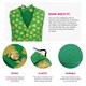 image 2 of Irish Waistcoat and Bow Tie & Irish Buckle Hat Green | XL