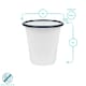 image 3 of Argon Tableware White Enamel Tumblers - 300ml - Blue - Pack of 3 Blue