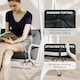 image 5 of Outsunny 3 Seater Garden Bench Cushion Outdoor Seat Pad with Ties Black | Black | Black | 1