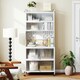 image 4 of COSTWAY 6-Tier Kitchen Pantry Cabinet Buffet Cabinet White White