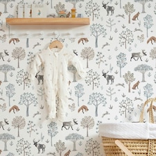 Woodland Dreams Wallpaper in Earthy Tones Multi