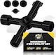 image 1 of Household 4 Way Utility Key – Multi-Purpose Tool for Radiators, Gas & Electric Meters, Panels & Cabinets, Compact & Durable Design