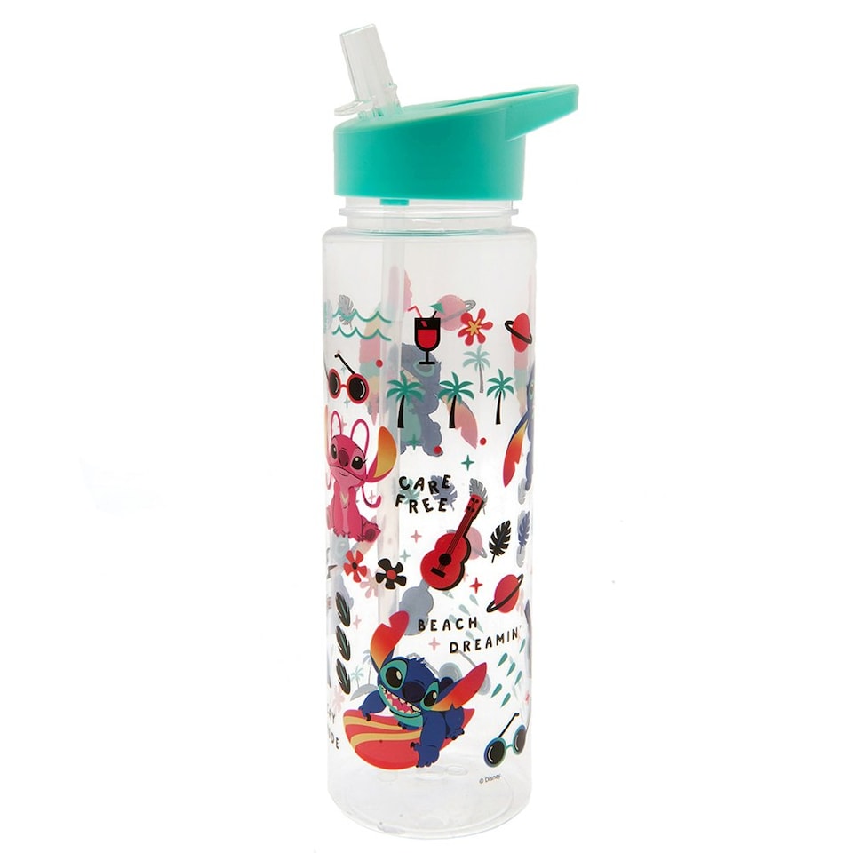 image 1 of Lilo & Stitch Characters Plastic Water Bottle - Multicoloured - One Size