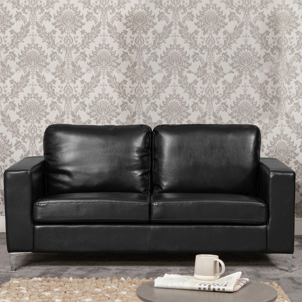 image 1 of Woodleigh 3 Seat Sofa - Black