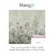 image 3 of Superfresco Easy Muted Floral Duck Egg Print To Order Fixed Size Mural | Blue | Duck Egg