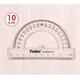 image 2 of 10cm Plastic 180 Degree Protractor