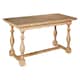 image 1 of Interiors By Premier Solid Whitewash Dining Table, American Oak Constructed Small Dining Table, Stable Kitchen Table For Dinner Brown