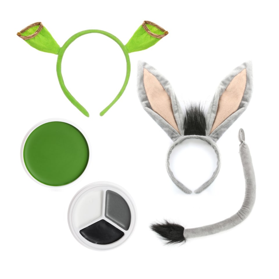 image 1 of Green Ogre & Donkey Accessory Set | Multi | One Size