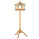 image 1 of PawHut Wooden Bird Table Free Standing Feeder Garden and Backyard Station