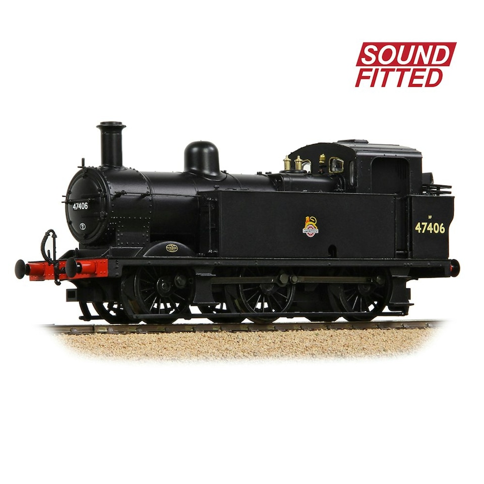 Bachmann 3F (Jinty) Class BR Early Black 47406 (DCC-Sound)