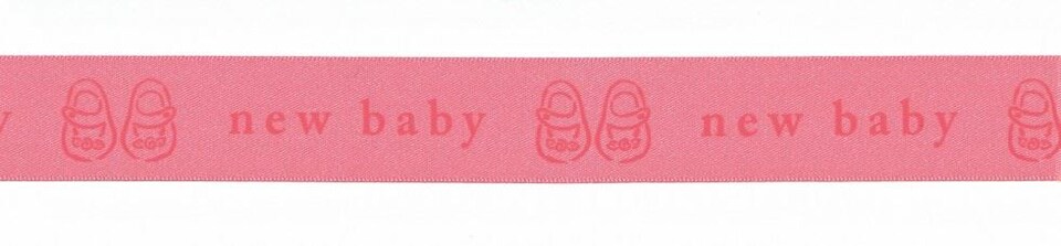 Berisfords 2 Pink 35mm New Baby Ribbon for Dressmaking - per metre