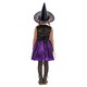 image 3 of Bristol Novelty Girls Cobweb Witch Costume - Black/Purple - 3-4 Years 3