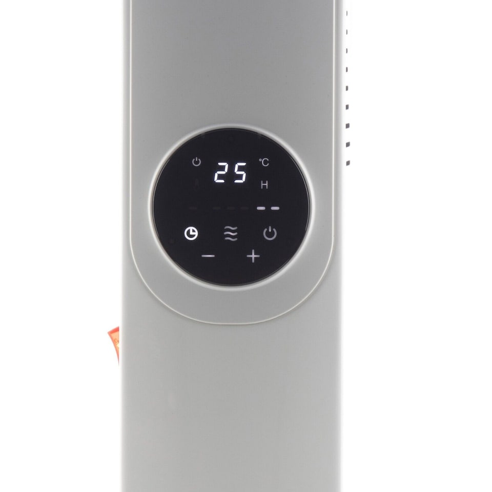 image 1 of 1500W Oil Filled Radiator 7 Fin Portable Heater  with Wheels Thermostat & Remote Control