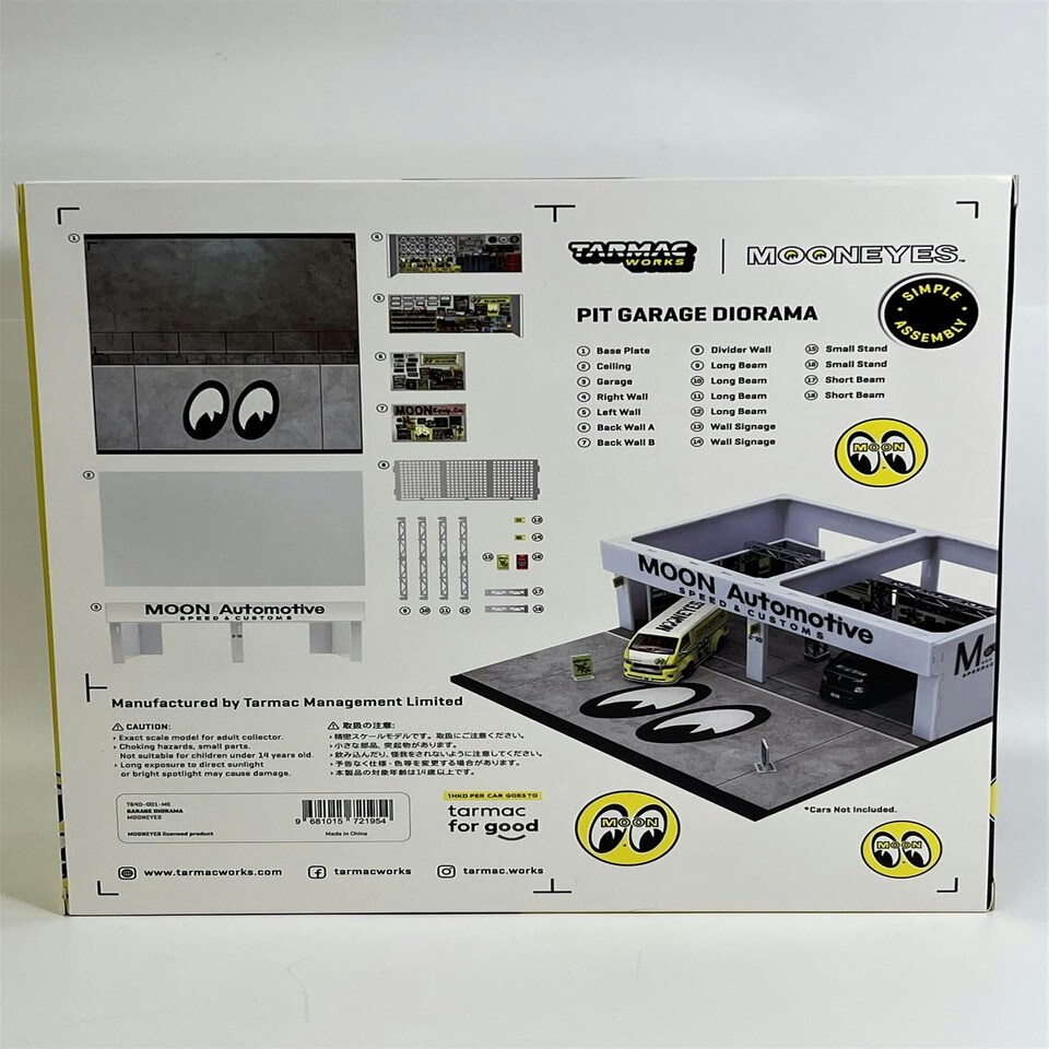 image 1 of Garage Diorama Mooneyes 1:64 Scale Tarmac Works T64D001ME