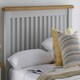 image 5 of 5ft King Size Real oak & Light Grey Solid,strong,wood bed frame.Wooden bedstead