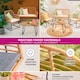 image 3 of Neo Natural 4 Piece Wicker Bamboo Style Garden Sofa, Table & Chairs Set