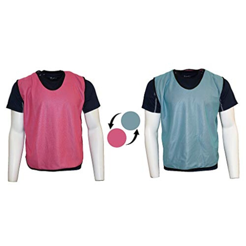 image 1 of Reversible Mesh Training Bib (Youth, Adult) Yellow/Royal Youths