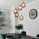 image 2 of BHS Petrice 5 Light Cluster Pendant, Black