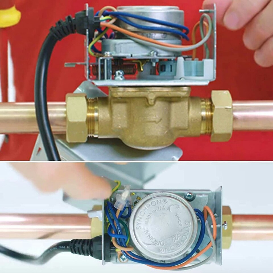 image 1 of SPARES2GO Universal Synchron Motor compatible with Drayton Motorised Zone Valve (6W 230V)