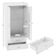 image 3 of Vida Designs Riano 2 Door 2 Drawer Wardrobe With Shelf & Clothes Rail, White