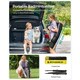 image 6 of Portable Outdoor Badminton and Volleyball Net Set with Adjustable Poles, 4 M, Yellow