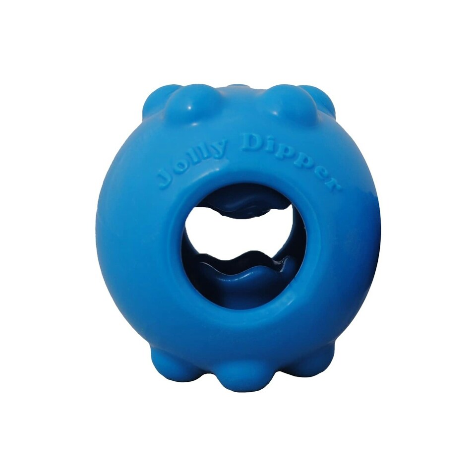 image 1 of Jolly Pets Jolly Dipper Dog Treat Dispenser - Blue - 4