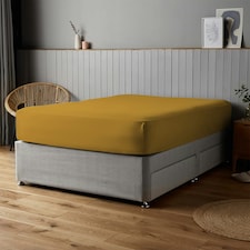 Silentnight Supersoft Fitted Sheet Yellow | Ochre | Double