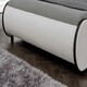image 5 of Orion LED Lights Headboard Gaming Style White/Black Faux Leather Bed Frame (Double)