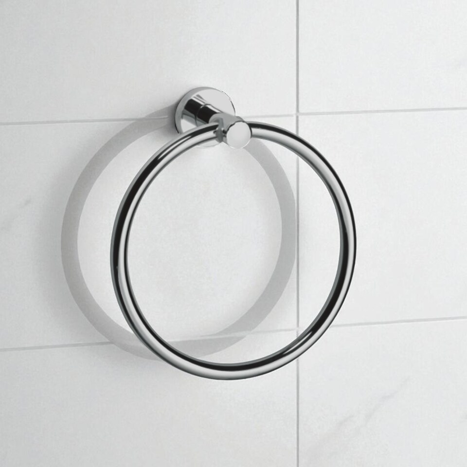 image 1 of Showerdrape Modernity Chrome Stainless Steel Wall Mounted 3 Piece Bathroom Accessory Set | Silver | 1