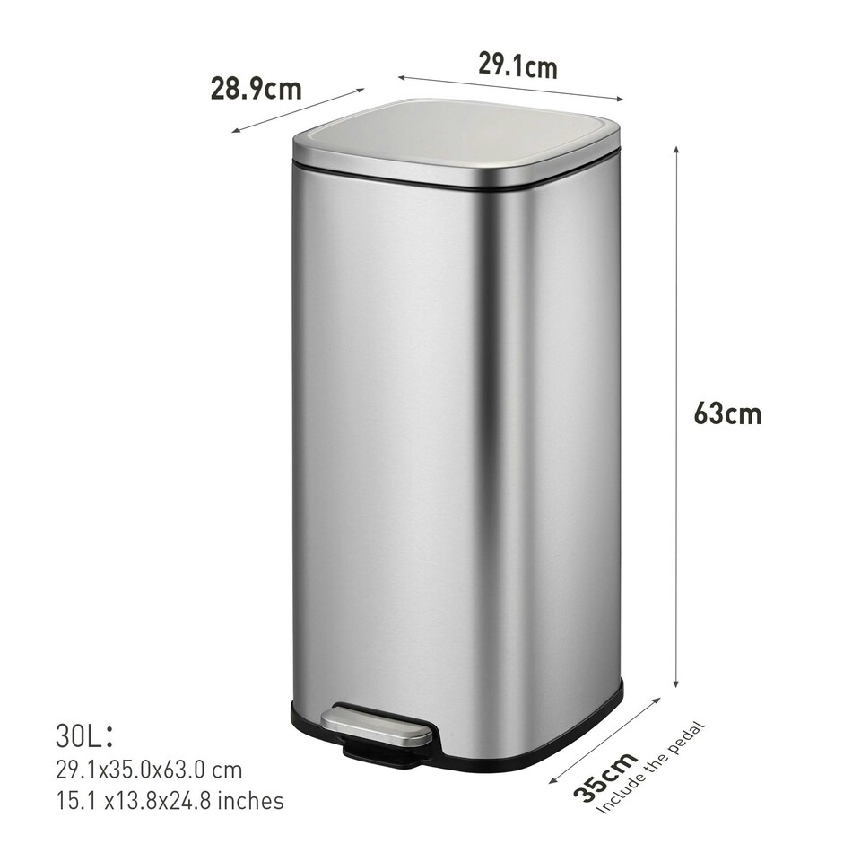 image 1 of Stella Pedal Bin 30L Blue