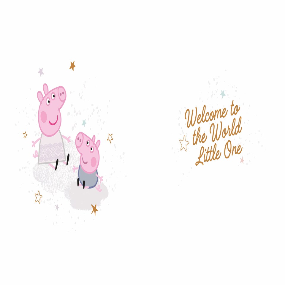 image 1 of Peppa Pig New Baby Card