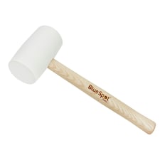 Bluespot Tools White Rubber Mallet 454g (16oz) - Multi Colour - One Size