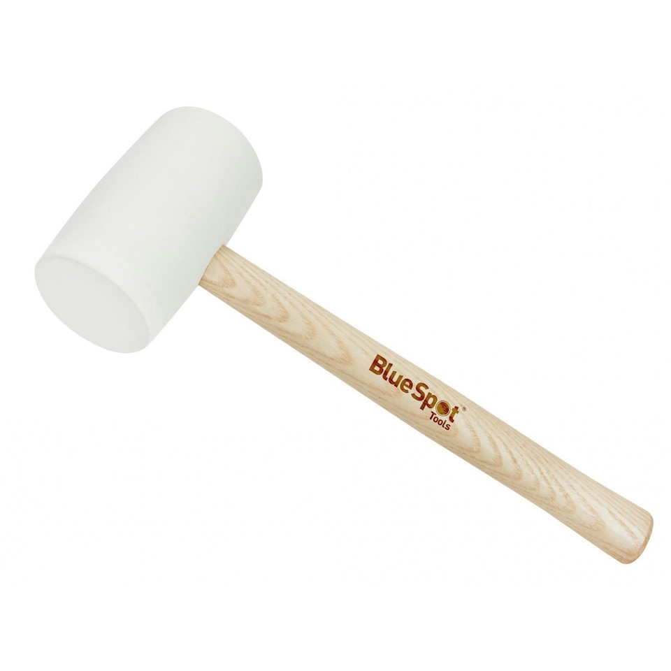 Bluespot Tools White Rubber Mallet 454g (16oz) - Multi Colour - One Size