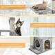 image 5 of Yaheetech Cat Activity Center with Condo Light Grey