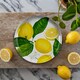 image 2 of Lemon Fresh Melamine/Plastic Dinner Plates - Set of 4 | Yellow | Set of 4