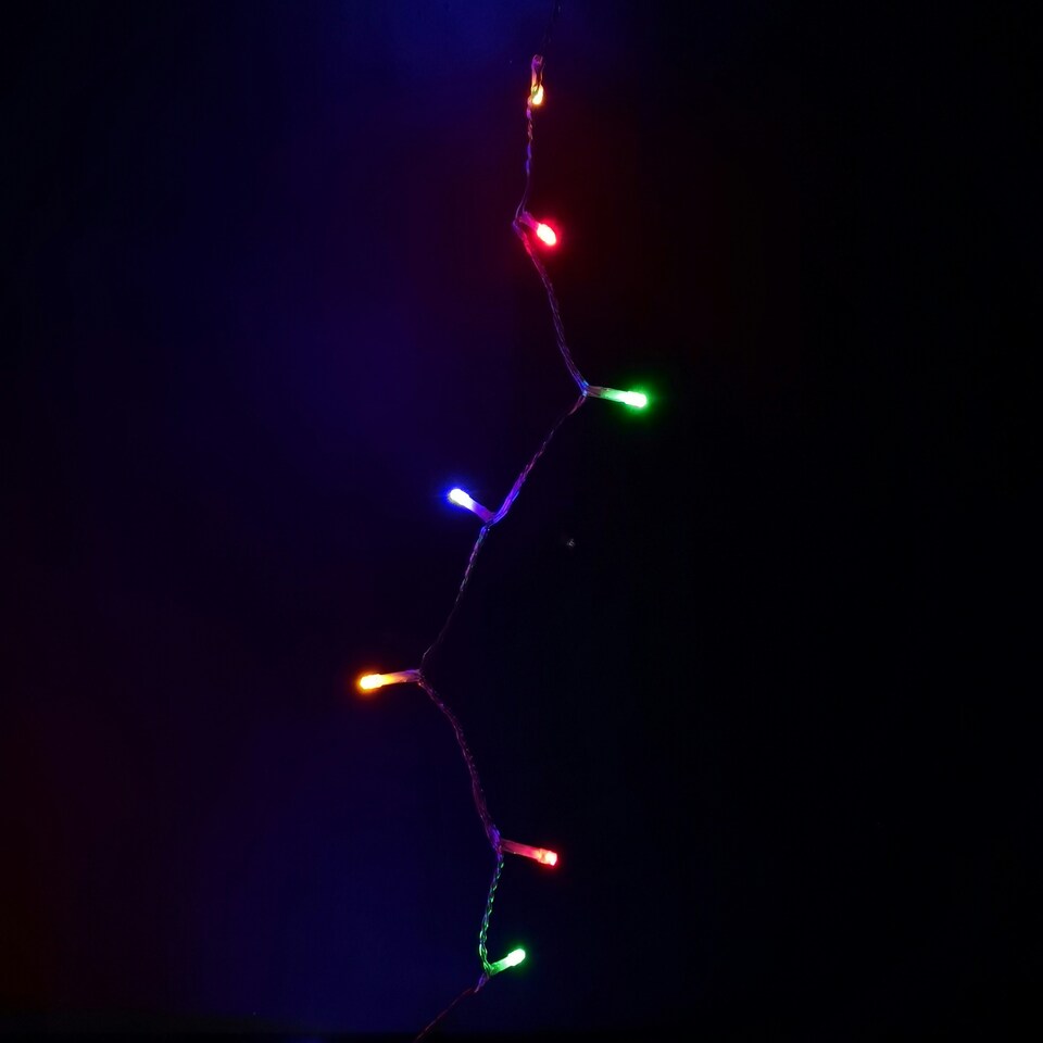 image 1 of 200 LED 16m Premier Christmas Outdoor 8 Function Lights Clear Wire in Multicoloured