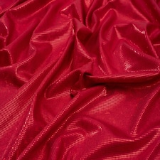 Minerva Core Range Red Hologram Dot ITY Silky Stretch Knit Fabric for Dressmaking, 145cm / 57" Wide - per metre