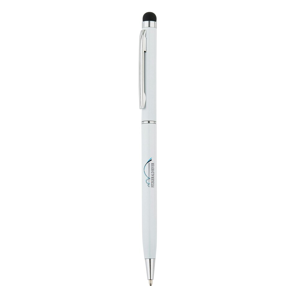 image 1 of XD Collection Thin Metal Stylus Pen - White - One Size