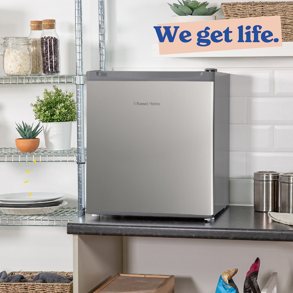 image 1 of Russell Hobbs RHTTLF2E1SS 40L Larder Fridge Stainless Steel