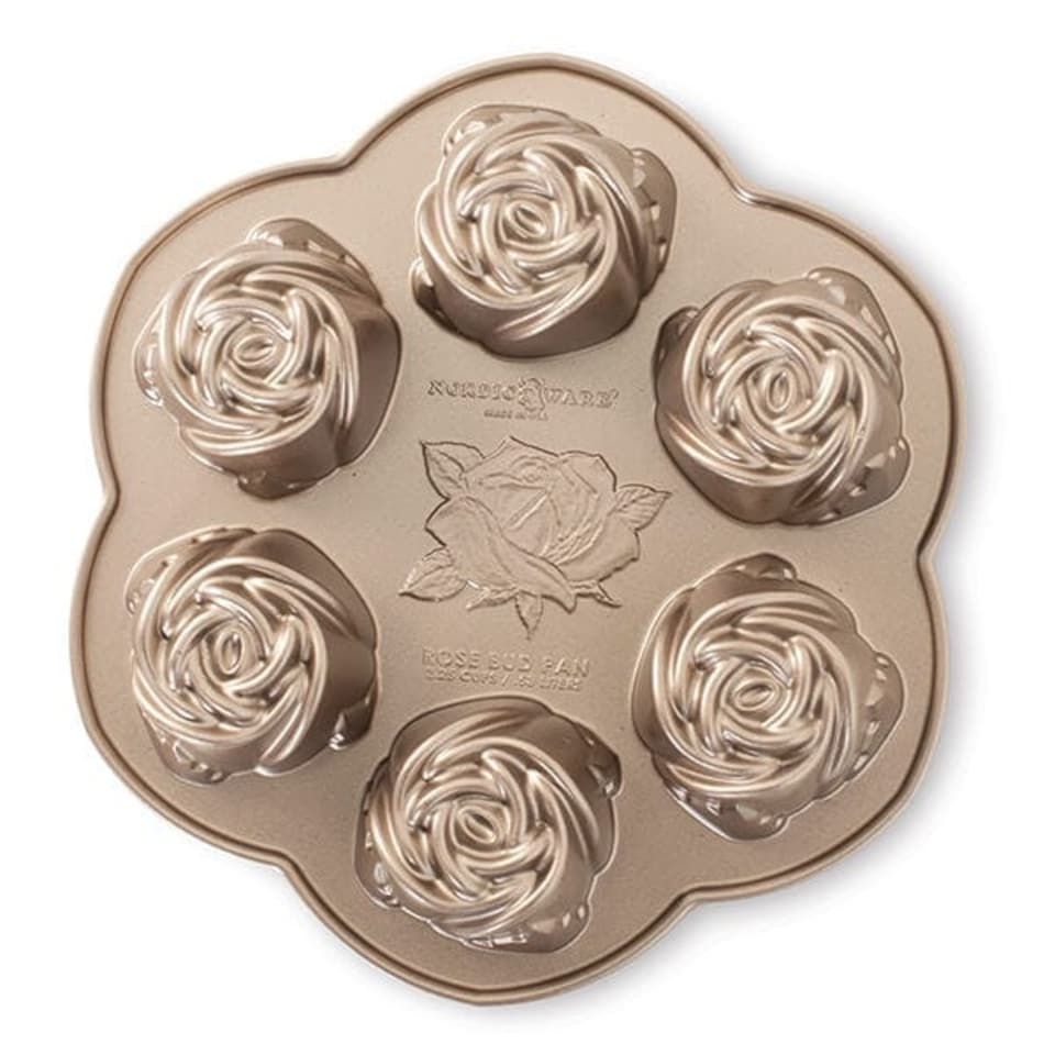 image 1 of Nordic Ware Toffee Rose Bud Cake Pan