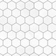image 1 of Wall Tile Hexagon 30.5x30.5cm White (5 Tiles Per Pack)